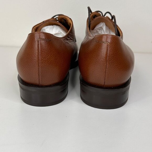 Dino Monti Mens Medium Brown Leather Derby Shoes Size 11.5 M - Picture 4 of 7